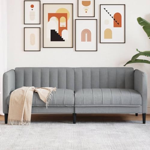 Qnhdfrt 2-Sitzer Sofa Hellgrau Stoff mit Dicker Polsterung und Stabilen Beinen für Komfortables Entspannen im Wohnzimmer oder Jugendzimmer Qnhdfrt 2-Sitzer Sofa Hellgrau Stoff mit Dicker Polsterung und Stabilen Beinen für Komfortables Entspannen im Wohnzimmer oder Jugendzimmer von Qnhdfrt