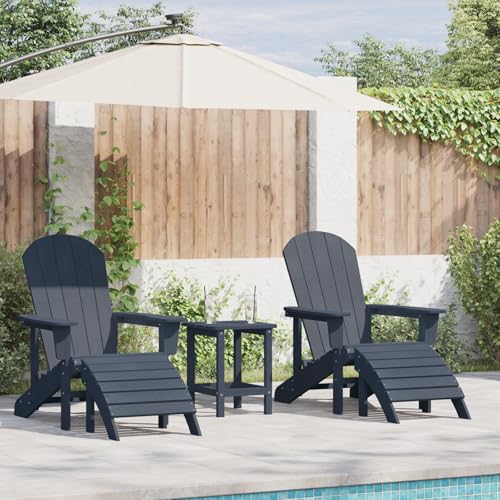 Qnhdfrt 2 Stück Adirondack Gartenstühle Marineblau HDPE Outdoor Loungesessel für Terrasse Balkon mit ergonomischem Design und wetterbeständigem Material Qnhdfrt 2 Stück Adirondack Gartenstühle Marineblau HDPE Outdoor Loungesessel für Terrasse Balkon mit ergonomischem Design und wetterbeständigem Material von Qnhdfrt