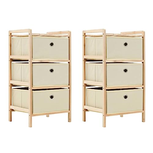 Qnhdfrt 2 Stück Korb-Kommoden mit 3 Stoffkörben Zedernholz Beige Aufbewahrungsschrank Klein für vielseitige Nutzung 32x26x60 cm Leicht und Einfach zu Montieren für Haushalt Wohnzimmer Büro Qnhdfrt 2 Stück Korb-Kommoden mit 3 Stoffkörben Zedernholz Beige Aufbewahrungsschrank Klein für vielseitige Nutzung 32x26x60 cm Leicht und Einfach zu Montieren für Haushalt Wohnzimmer Büro von Qnhdfrt