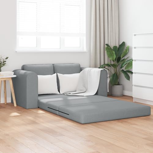 Qnhdfrt 2-in-1 Boden-Sofa-Bett Schlafsofa Hellgrau 148x71x83 cm Rechteckig Matt Polyestergewebe für Wohnzimmer Entspannung Qnhdfrt 2-in-1 Boden-Sofa-Bett Schlafsofa Hellgrau 148x71x83 cm Rechteckig Matt Polyestergewebe für Wohnzimmer Entspannung von Qnhdfrt
