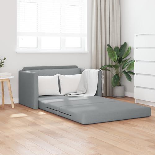 Qnhdfrt 2-in-1 Schlafsofa Hellgrau 124x71x78 cm Modernes Zweisitzer Sofa mit Abnehmbaren Kissen für Wohnzimmer und kleine Räume Qnhdfrt 2-in-1 Schlafsofa Hellgrau 124x71x78 cm Modernes Zweisitzer Sofa mit Abnehmbaren Kissen für Wohnzimmer und kleine Räume von Qnhdfrt