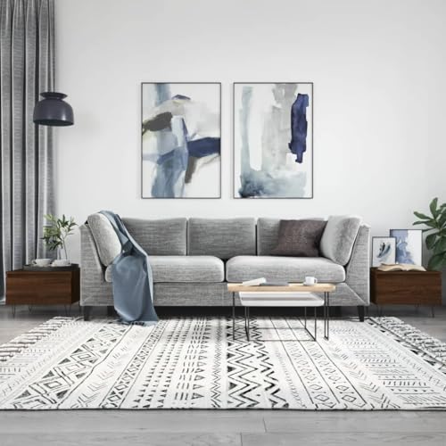 Qnhdfrt 2er Set Couchtische Braun Eichen-Optik 50x46x35 cm Holzwerkstoff Metallbeine mit Schublade Stauraum für Wohnzimmer Couch Qnhdfrt 2er Set Couchtische Braun Eichen-Optik 50x46x35 cm Holzwerkstoff Metallbeine mit Schublade Stauraum für Wohnzimmer Couch von Qnhdfrt