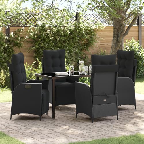 Qnhdfrt 2er Set Garten Liegestuhl Schwarz Verstellbar mit Kissen Outdoor Lounge Möbel für Garten und Terrasse Qnhdfrt 2er Set Garten Liegestuhl Schwarz Verstellbar mit Kissen Outdoor Lounge Möbel für Garten und Terrasse von Qnhdfrt
