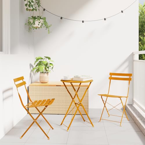 Qnhdfrt 2er Set Gartenstühle Klappbar Senfgelb Metall Camping Balkon Stühle Outdoor Faltbar Kompakt Bequem Robust Qnhdfrt 2er Set Gartenstühle Klappbar Senfgelb Metall Camping Balkon Stühle Outdoor Faltbar Kompakt Bequem Robust von Qnhdfrt