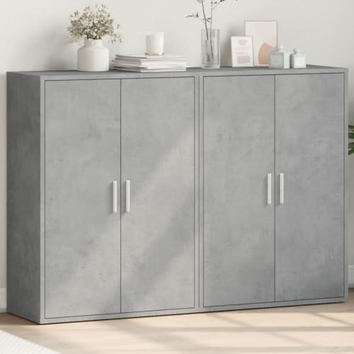 Qnhdfrt 2er Set Sideboard Schrank Betongrau 60x31x84 cm Holzwerkstoff Modern Robust Langlebig für Wohnzimmer Küche Flur Büro Qnhdfrt 2er Set Sideboard Schrank Betongrau 60x31x84 cm Holzwerkstoff Modern Robust Langlebig für Wohnzimmer Küche Flur Büro von Qnhdfrt