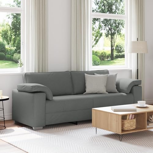 Qnhdfrt 3-Sitzer Outdoor Sofa Dunkelgrau 178 cm Stoff Modernes Design für Wohnzimmer Balkon und Terrasse mit Holzarmlehnen und robuster Metallkonstruktion Qnhdfrt 3-Sitzer Outdoor Sofa Dunkelgrau 178 cm Stoff Modernes Design für Wohnzimmer Balkon und Terrasse mit Holzarmlehnen und robuster Metallkonstruktion von Qnhdfrt