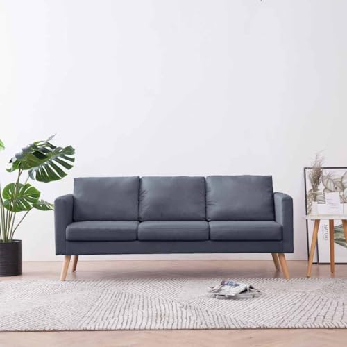 Qnhdfrt 3-Sitzer Sofa Dunkelgrau Stoff Wohnlandschaft Bequeme Couch mit abnehmbaren Bezügen für Wohnzimmer und gemütliche Abende 168 cm Qnhdfrt 3-Sitzer Sofa Dunkelgrau Stoff Wohnlandschaft Bequeme Couch mit abnehmbaren Bezügen für Wohnzimmer und gemütliche Abende 168 cm von Qnhdfrt