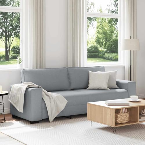 Qnhdfrt 3-Sitzer Sofa Hellgrau 180 cm Stoff Wohnzimmer Couch Lounge Sessel mit Bequemem Sitz und Breiten Armlehnen für Wohnzimmer, Büro oder Gästezimmer Qnhdfrt 3-Sitzer Sofa Hellgrau 180 cm Stoff Wohnzimmer Couch Lounge Sessel mit Bequemem Sitz und Breiten Armlehnen für Wohnzimmer, Büro oder Gästezimmer von Qnhdfrt
