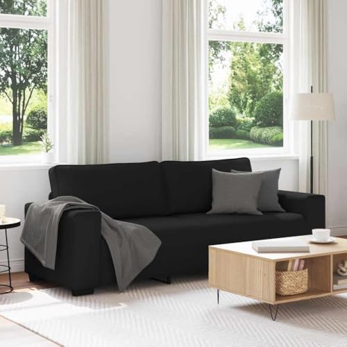 Qnhdfrt 3-Sitzer Sofa Stoff 180 cm Schwarz Schlafsofa mit bequemen Armlehnen für Wohnzimmer, Büro und Gästezimmer Qnhdfrt 3-Sitzer Sofa Stoff 180 cm Schwarz Schlafsofa mit bequemen Armlehnen für Wohnzimmer, Büro und Gästezimmer von Qnhdfrt