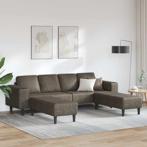 Qnhdfrt 3-Teiliges U-Form Sofa Dunkelgrau Kunstwildleder Robuster Holzwerkstoffrahmen Atmungsaktiver Stoff für Wohnzimmer Schlafsofa klein Bigsofa modern Qnhdfrt 3-Teiliges U-Form Sofa Dunkelgrau Kunstwildleder Robuster Holzwerkstoffrahmen Atmungsaktiver Stoff für Wohnzimmer Schlafsofa klein Bigsofa modern von Qnhdfrt