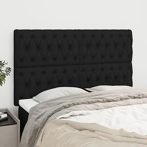 Qnhdfrt 4-er Set Bettkopfteil Schwarz 80x7x78/88 cm Höhenverstellbar aus Lärchenholz & Strapazierfähigem Stoff Gepolsterte Rückenlehne für Schlafzimmer und Gästezimmer Qnhdfrt 4-er Set Bettkopfteil Schwarz 80x7x78/88 cm Höhenverstellbar aus Lärchenholz & Strapazierfähigem Stoff Gepolsterte Rückenlehne für Schlafzimmer und Gästezimmer von Qnhdfrt