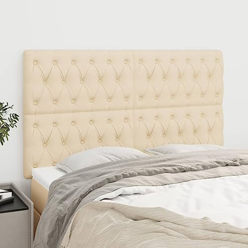Qnhdfrt 4er Set Bettkopfteil Creme 72 cm Breit Höhenverstellbar Robustes Holzbein Kopfteil Bett Rückenlehne Wandpolster Schlafzimmer Modernes Design für Singles Paare und Gästezimmer Qnhdfrt 4er Set Bettkopfteil Creme 72 cm Breit Höhenverstellbar Robustes Holzbein Kopfteil Bett Rückenlehne Wandpolster Schlafzimmer Modernes Design für Singles Paare und Gästezimmer von Qnhdfrt