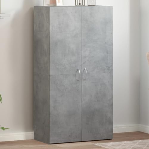 Qnhdfrt Aktenschrank Betongrau 60x32x115 cm aus Holzwerkstoff mit 2 Türen Praktischer Büroschrank für Akten und Büromaterialien Stilvolles Design mit großzügigem Stauraum für Büro und Homeoffice Qnhdfrt Aktenschrank Betongrau 60x32x115 cm aus Holzwerkstoff mit 2 Türen Praktischer Büroschrank für Akten und Büromaterialien Stilvolles Design mit großzügigem Stauraum für Büro und Homeoffice von Qnhdfrt