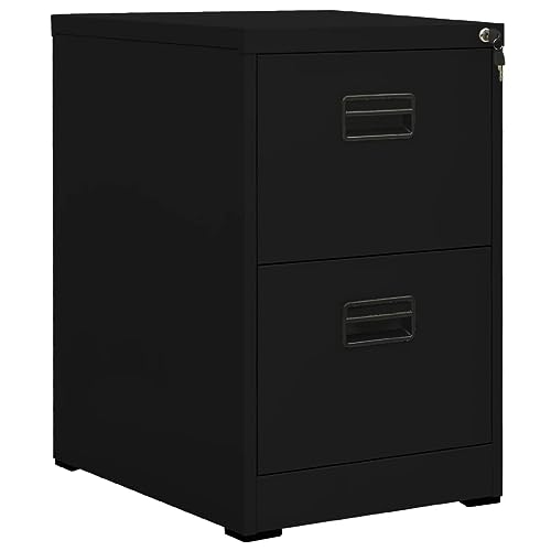 Qnhdfrt Aktenschrank Schwarz Modernes Design aus Stahl mit 2 Schubladen und Schloss Sicher Aufbewahrung für A4 und Legal Format 46 x 62 x 72 5 cm Robust und Langlebig für Büro Homeoffice und Werkstatt Qnhdfrt Aktenschrank Schwarz Modernes Design aus Stahl mit 2 Schubladen und Schloss Sicher Aufbewahrung für A4 und Legal Format 46 x 62 x 72 5 cm Robust und Langlebig für Büro Homeoffice und Werkstatt von Qnhdfrt