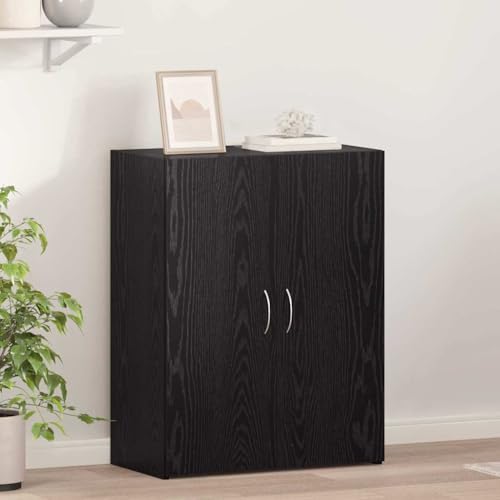 Qnhdfrt Aktenschrank in schwarzer Eiche 60 x 32 x 77 5 cm Holzwerkstoff Modernes Design mit 2 Regalen Praktische Aufbewahrung für Büro und Zuhause Qnhdfrt Aktenschrank in schwarzer Eiche 60 x 32 x 77 5 cm Holzwerkstoff Modernes Design mit 2 Regalen Praktische Aufbewahrung für Büro und Zuhause von Qnhdfrt