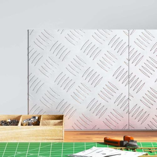 Qnhdfrt Aluminium Riffelplatten Set 2 Stück 30 x 30 cm rutschfeste Treppenstufen Matte mit Geometrischem Design Robustes Aluminium für Innen und Außen Garage Keller und Wohnbereich Qnhdfrt Aluminium Riffelplatten Set 2 Stück 30 x 30 cm rutschfeste Treppenstufen Matte mit Geometrischem Design Robustes Aluminium für Innen und Außen Garage Keller und Wohnbereich von Qnhdfrt