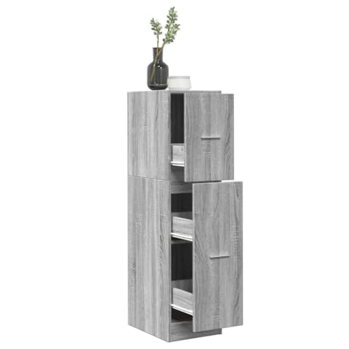 Qnhdfrt Apothekerschrank Betongrau aus Holzwerkstoff 30x41x118 cm mit 3 Schubladen – Robustes Aufbewahrungsmöbel für Küche Wohnzimmer und Büro Qnhdfrt Apothekerschrank Betongrau aus Holzwerkstoff 30x41x118 cm mit 3 Schubladen – Robustes Aufbewahrungsmöbel für Küche Wohnzimmer und Büro von Qnhdfrt