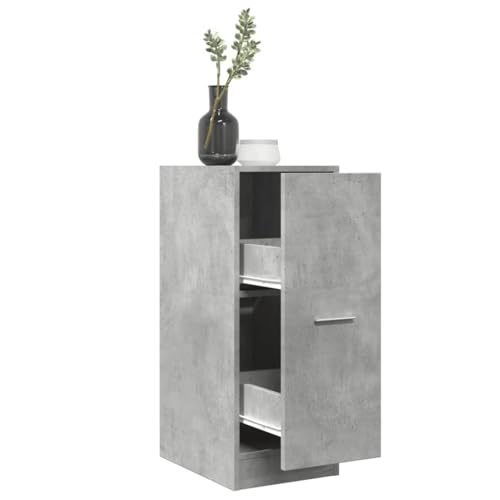 Qnhdfrt Apothekerschrank Betongrau aus Holzwerkstoff 30x41x77,5 cm mit 2 Schubladen – Robust und langlebig für organisierte Aufbewahrung in Küche, Wohnzimmer oder Büro Qnhdfrt Apothekerschrank Betongrau aus Holzwerkstoff 30x41x77,5 cm mit 2 Schubladen – Robust und langlebig für organisierte Aufbewahrung in Küche, Wohnzimmer oder Büro von Qnhdfrt
