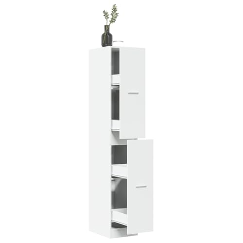 Qnhdfrt Apothekerschrank Weiß mit 4 Schubladen 30x41x174,5 cm Holzwerkstoff Stauraum Organizer für Küche Wohnzimmer Büro Qnhdfrt Apothekerschrank Weiß mit 4 Schubladen 30x41x174,5 cm Holzwerkstoff Stauraum Organizer für Küche Wohnzimmer Büro von Qnhdfrt