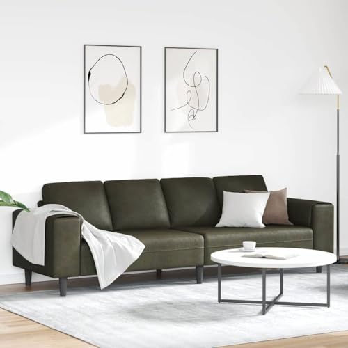 Qnhdfrt Armeegrün Kunstleder Sofa 2-Sitzer Schlafsofa Modernes Leder-Look Couch mit Holzrahmen und Kegelfüßen für Wohnzimmer Jugendzimmer Balkon Qnhdfrt Armeegrün Kunstleder Sofa 2-Sitzer Schlafsofa Modernes Leder-Look Couch mit Holzrahmen und Kegelfüßen für Wohnzimmer Jugendzimmer Balkon von Qnhdfrt