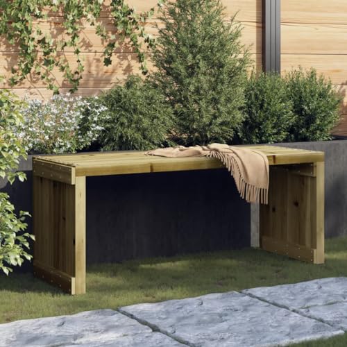 Qnhdfrt Ausziehbar Gartenbank Outdoor Kiefernholz 212,5x40,5x45cm Robust und Langlebig für Garten Terrasse Balkon von Qnhdfrt
