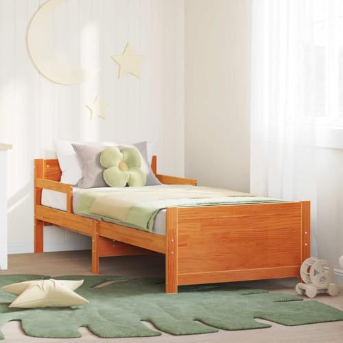 Qnhdfrt Ausziehbares Bettgestell 88,5x203,5x62 cm Kiefer massiv Wachsbraun Robustes Daybed für Kinder Jugendliche und Gäste Schlafzimmer Wohnung Qnhdfrt Ausziehbares Bettgestell 88,5x203,5x62 cm Kiefer massiv Wachsbraun Robustes Daybed für Kinder Jugendliche und Gäste Schlafzimmer Wohnung von Qnhdfrt