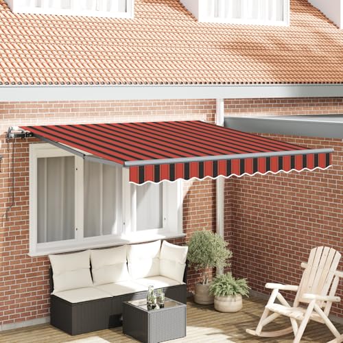 Qnhdfrt Automatische Ausziehbare Markise Orange Braun 300x250 cm Gestreift Gelenkarmmarkise für Terrasse Balkon Garten Qnhdfrt Automatische Ausziehbare Markise Orange Braun 300x250 cm Gestreift Gelenkarmmarkise für Terrasse Balkon Garten von Qnhdfrt