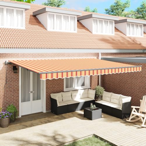 Qnhdfrt Automatische Einziehbare Markise Gelb und Orange 500x350 cm UV-Beständig für Balkon Terrasse Garten Sonnenschutz mit Gestreiftem Design Qnhdfrt Automatische Einziehbare Markise Gelb und Orange 500x350 cm UV-Beständig für Balkon Terrasse Garten Sonnenschutz mit Gestreiftem Design von Qnhdfrt