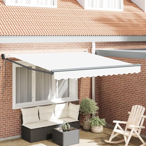 Qnhdfrt Automatische Einziehbare Markise Weiß 350x250 cm Rechteckig Robust und Elegant für Terrasse Garten Balkon Sonnenschutz Qnhdfrt Automatische Einziehbare Markise Weiß 350x250 cm Rechteckig Robust und Elegant für Terrasse Garten Balkon Sonnenschutz von Qnhdfrt