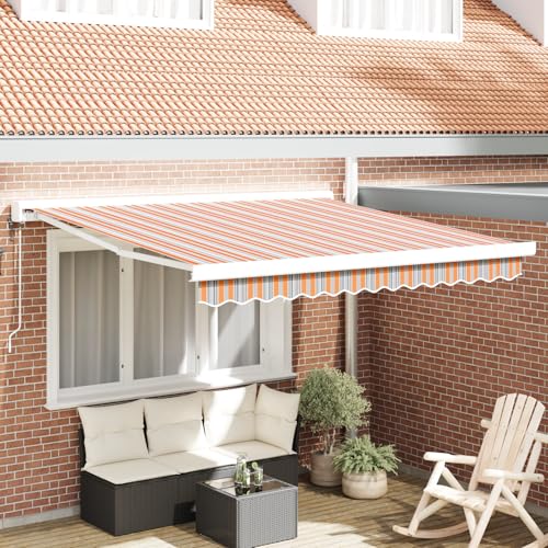 Qnhdfrt Automatische Markise 350x250 cm Multicolor-Streifen Sonnenschutz für Balkon und Terrasse mit Einziehfunktion Outdoor Qnhdfrt Automatische Markise 350x250 cm Multicolor-Streifen Sonnenschutz für Balkon und Terrasse mit Einziehfunktion Outdoor von Qnhdfrt