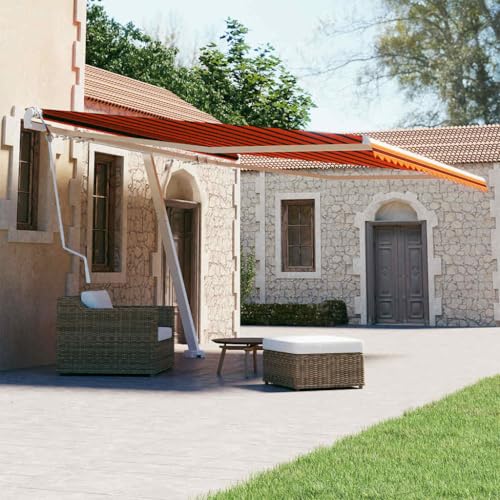 Qnhdfrt Automatische Standmarkise Freistehend 450x300 cm Orange/Braun mit Fernbedienung für Terrasse Balkon Garten Qnhdfrt Automatische Standmarkise Freistehend 450x300 cm Orange/Braun mit Fernbedienung für Terrasse Balkon Garten von Qnhdfrt
