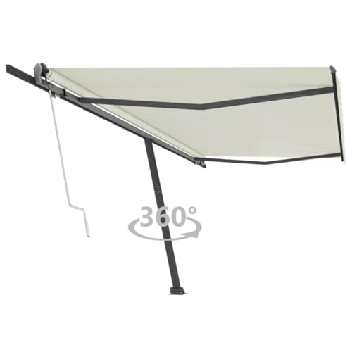 Qnhdfrt Automatische Standmarkise Freistehend 500x300 cm Creme mit Fernbedienung für Terrasse Balkon Garten Sonnenschutz Qnhdfrt Automatische Standmarkise Freistehend 500x300 cm Creme mit Fernbedienung für Terrasse Balkon Garten Sonnenschutz von Qnhdfrt