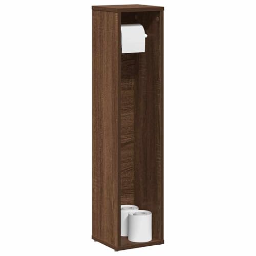 Qnhdfrt Badezimmerschrank mit Rollenhalter in Braune Eiche 20,5x20x90 cm Holzwerkstoff Hochschrank Badmöbel mit viel Stauraum Modernes Design für kleine Bäder Qnhdfrt Badezimmerschrank mit Rollenhalter in Braune Eiche 20,5x20x90 cm Holzwerkstoff Hochschrank Badmöbel mit viel Stauraum Modernes Design für kleine Bäder von Qnhdfrt