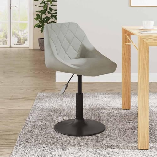 Qnhdfrt Barhocker Hellgrau, Höhenverstellbarer Drehhocker aus Samt mit Stahlgestell, 46 x 44 x 62,5-77,5 cm, Bequem & Stabil für Küche Bar und Outdoor Qnhdfrt Barhocker Hellgrau, Höhenverstellbarer Drehhocker aus Samt mit Stahlgestell, 46 x 44 x 62,5-77,5 cm, Bequem & Stabil für Küche Bar und Outdoor von Qnhdfrt