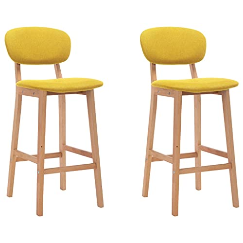 Qnhdfrt Barhocker Set 2 STK Senfgelb Moderner Barstuhl mit Stoffbezug und Massivholz Beinen Bequem & Stabil für Küche Bar Café und Outdoor Qnhdfrt Barhocker Set 2 STK Senfgelb Moderner Barstuhl mit Stoffbezug und Massivholz Beinen Bequem & Stabil für Küche Bar Café und Outdoor von Qnhdfrt