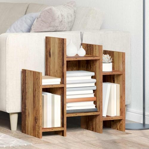 Qnhdfrt Beistellschrank Altholz Moderner Seitenschrank mit Regal aus Holzwerkstoff 60 x 26 x 60 cm für Wohnzimmer Küche Flur Qnhdfrt Beistellschrank Altholz Moderner Seitenschrank mit Regal aus Holzwerkstoff 60 x 26 x 60 cm für Wohnzimmer Küche Flur von Qnhdfrt