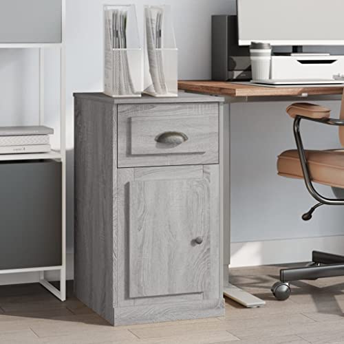 Qnhdfrt Beistellschrank Grau Sonoma 40x50x75 cm mit Schublade und Tür Stauraum Aufbewahrungsschrank für Wohnzimmer Balkon Qnhdfrt Beistellschrank Grau Sonoma 40x50x75 cm mit Schublade und Tür Stauraum Aufbewahrungsschrank für Wohnzimmer Balkon von Qnhdfrt