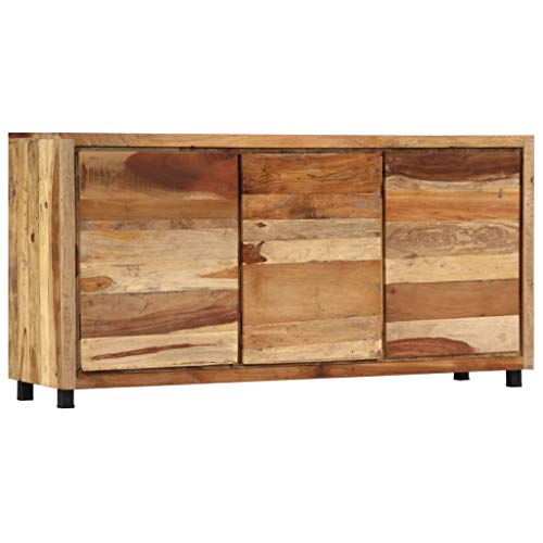 Qnhdfrt Beistellschrank aus Altholz Massiv Vintage Design 160x38x79 cm mit 3 Türen für Wohnzimmer Flur Büro Stauraum Qnhdfrt Beistellschrank aus Altholz Massiv Vintage Design 160x38x79 cm mit 3 Türen für Wohnzimmer Flur Büro Stauraum von Qnhdfrt