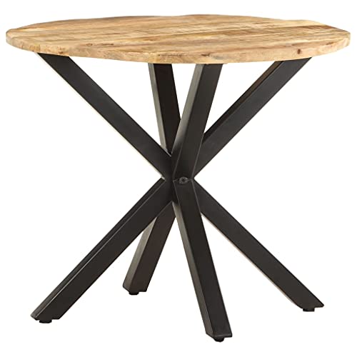 Qnhdfrt Beistelltisch 68x68x56 cm aus massiven Mangoholz mit Eisengestell Modernes Industrial Design Robust und einzigartig für Balkon Terrasse Camping und Wohnzimmer Qnhdfrt Beistelltisch 68x68x56 cm aus massiven Mangoholz mit Eisengestell Modernes Industrial Design Robust und einzigartig für Balkon Terrasse Camping und Wohnzimmer von Qnhdfrt