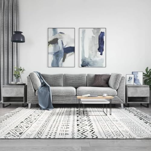 Qnhdfrt Beistelltisch Set 2 STK Betongrau 50x46x50 cm Holzwerkstoff Metall Couch Tisch Moderner Stauraum für Wohnzimmer Qnhdfrt Beistelltisch Set 2 STK Betongrau 50x46x50 cm Holzwerkstoff Metall Couch Tisch Moderner Stauraum für Wohnzimmer von Qnhdfrt