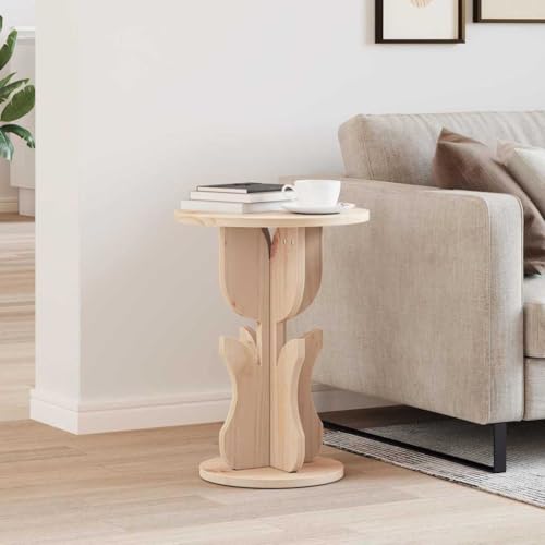 Qnhdfrt Beistelltisch aus Massivkiefer Natur 39.5 x 39.5 x 53.5 cm Rustikaler Couchtisch mit runder Form für Wohnzimmer und Flur Qnhdfrt Beistelltisch aus Massivkiefer Natur 39.5 x 39.5 x 53.5 cm Rustikaler Couchtisch mit runder Form für Wohnzimmer und Flur von Qnhdfrt