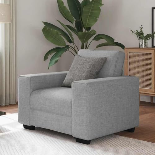 Qnhdfrt Bequemer Sessel Wolkengrau 60 cm Stoff Lounge Sessel mit Weichem Polyester Atmungsaktiv Robustem Holz Metall Gestell für Entspannung Lesen Fernsehen in Wohnzimmer Büro Qnhdfrt Bequemer Sessel Wolkengrau 60 cm Stoff Lounge Sessel mit Weichem Polyester Atmungsaktiv Robustem Holz Metall Gestell für Entspannung Lesen Fernsehen in Wohnzimmer Büro von Qnhdfrt