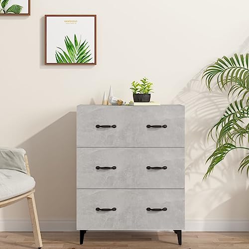 Qnhdfrt Betongrau Sideboard Aufbewahrungsschrank Holzwerkstoff 69,5x34x90 cm Breit Mit Schubladen Für Wohnzimmer Flur Büro Qnhdfrt Betongrau Sideboard Aufbewahrungsschrank Holzwerkstoff 69,5x34x90 cm Breit Mit Schubladen Für Wohnzimmer Flur Büro von Qnhdfrt
