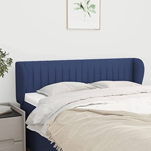 Qnhdfrt Bett Kopfteil mit Ohren 147x78 cm Höhenverstellbar, Blau Stoff, Massive Lärchenholzbeine, Bequeme Rückenlehne für Schlafzimmer Qnhdfrt Bett Kopfteil mit Ohren 147x78 cm Höhenverstellbar, Blau Stoff, Massive Lärchenholzbeine, Bequeme Rückenlehne für Schlafzimmer von Qnhdfrt