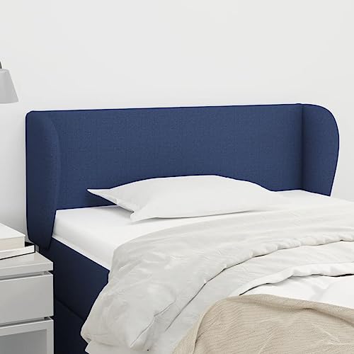 Qnhdfrt Bett Kopfteil mit Ohren Blau 93x78/88 cm Höhenverstellbar Stoff Langlebig Massivholzbeine Bequeme Rückenlehne fürs Schlafzimmer Qnhdfrt Bett Kopfteil mit Ohren Blau 93x78/88 cm Höhenverstellbar Stoff Langlebig Massivholzbeine Bequeme Rückenlehne fürs Schlafzimmer von Qnhdfrt