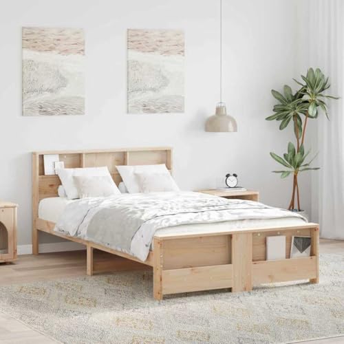 Qnhdfrt Bettgestell 120x200 cm aus massiver Kiefer mit Plattform Lattenrahmen Modernes Design Robustes Holz Stauraum unter dem Bett für Gästezimmer Jugendzimmer Schlafzimmer Qnhdfrt Bettgestell 120x200 cm aus massiver Kiefer mit Plattform Lattenrahmen Modernes Design Robustes Holz Stauraum unter dem Bett für Gästezimmer Jugendzimmer Schlafzimmer von Qnhdfrt
