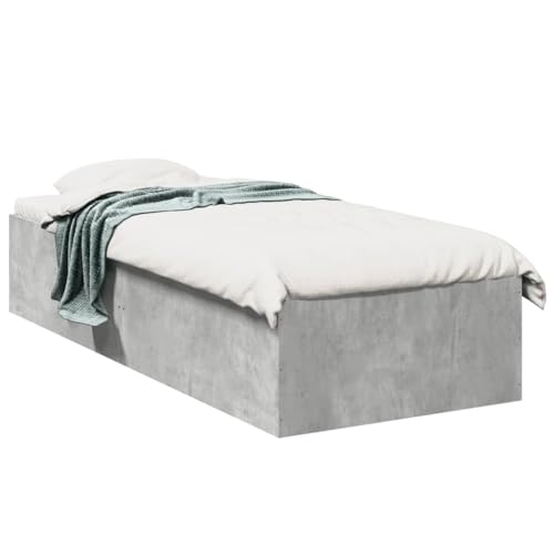 Qnhdfrt Bettgestell Betongrau 90x200 cm Modernes Design mit Lattenrost aus Holzwerkstoff Langlebig & Stabil für Schlafzimmer Gästebett oder Jugendbett Qnhdfrt Bettgestell Betongrau 90x200 cm Modernes Design mit Lattenrost aus Holzwerkstoff Langlebig & Stabil für Schlafzimmer Gästebett oder Jugendbett von Qnhdfrt