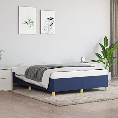 Qnhdfrt Bettgestell Blau 140x200 cm Stoff Bezug mit Sperrholzlatten Stabil und Langlebig für Erholsamen Schlaf Gästebett oder Heimbett Qnhdfrt Bettgestell Blau 140x200 cm Stoff Bezug mit Sperrholzlatten Stabil und Langlebig für Erholsamen Schlaf Gästebett oder Heimbett von Qnhdfrt