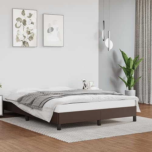 Qnhdfrt Bettgestell Braun 140x200 cm Kunstleder mit Sperrholzlatten – Langlebiges Design für erholsamen Schlaf im Schlafzimmer Qnhdfrt Bettgestell Braun 140x200 cm Kunstleder mit Sperrholzlatten – Langlebiges Design für erholsamen Schlaf im Schlafzimmer von Qnhdfrt