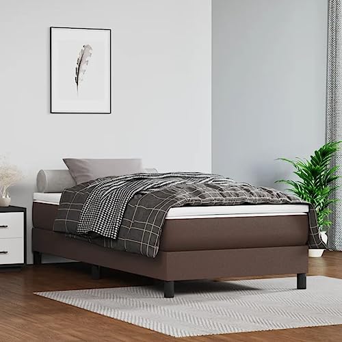 Qnhdfrt Bettgestell Braun 80x200 cm Kunstleder Modernes Design mit Stützbeinen und Sperrholzlatten für erholsamen Schlaf Gästebett oder Heimbett Qnhdfrt Bettgestell Braun 80x200 cm Kunstleder Modernes Design mit Stützbeinen und Sperrholzlatten für erholsamen Schlaf Gästebett oder Heimbett von Qnhdfrt